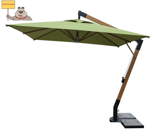 Sombrillas de aluminio para jardín al aire libre, parasol colgante cuadrado de 3m para fiesta
